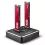 Axagon ADSA-M2C SuperSpeed USB-C 10Gbps dviejų M.2 NVMe dokas