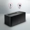 Axagon ADSA-SN stacionari diskų prijungimo stotelė USB 3.2 Gen 1 (3.1 Gen 1) Type-A Juoda