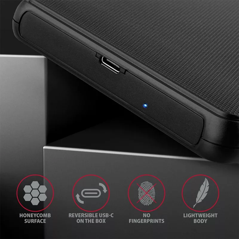 Axagon EE25-SLC Besisriegis USB-C 3.2 Gen 1 - SATA 6G išorinis dėklas 2,5 colio SSD/HDD