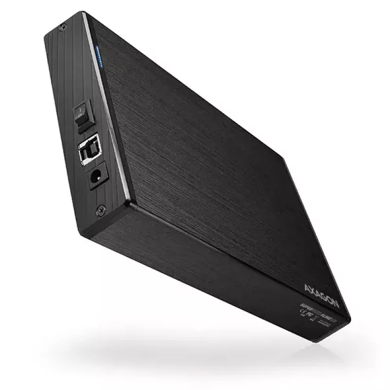Axagon EE35-XA3 kompaktiškas aliumininis USB 3.2 Gen 1 išorinis dėklas SATA, skirtas 3,5 colio HDD