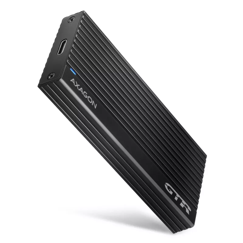 Axagon EEM2-GTR išorinis USB-C 3.2 Gen 2 metalinis dėklas M.2 NVMe SSD diskams