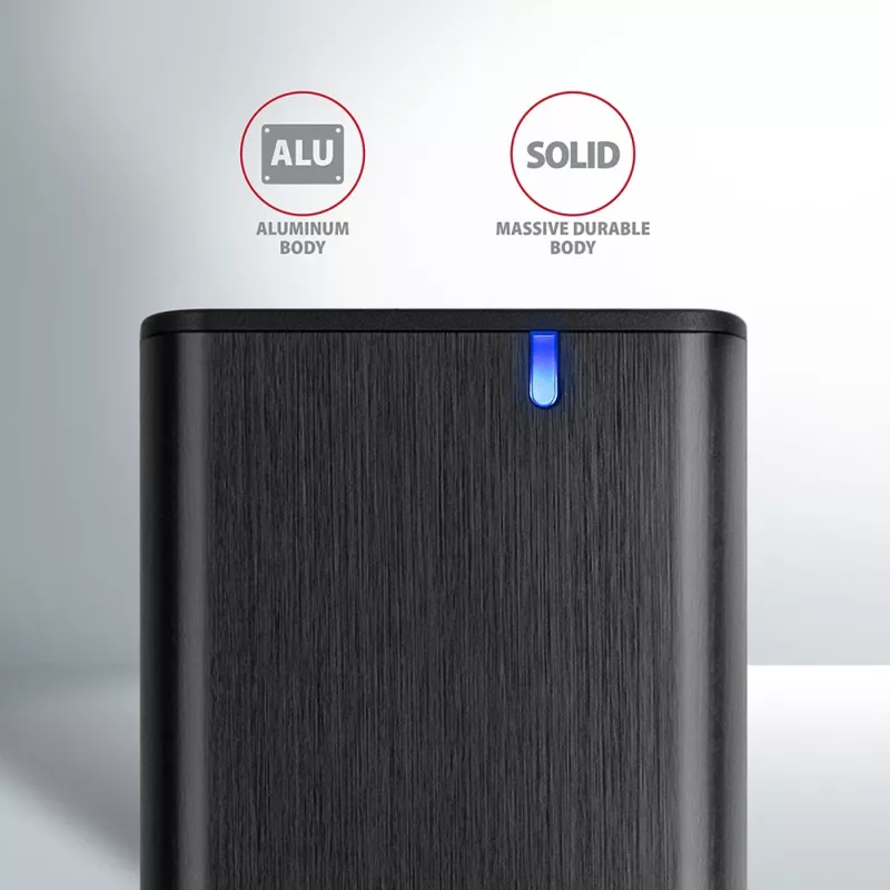 SSD dėklas Axagon EEM2-SBC USB-C 3.2 Gen 2 juodas M.2