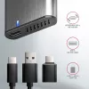 Axagon EEM2-SG2 SuperSpeed+ USB-C – M.2 NVMe ir SATA SSD RAW dėžutė