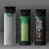 Axagon EEM2-UG2 išorinis USB-C 10Gbps metalinis dėklas M.2 NVMe SSD diskams. Sidabrinis