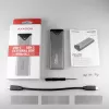 Axagon EEM2-UG2 išorinis USB-C 10Gbps metalinis dėklas M.2 NVMe SSD diskams. Sidabrinis