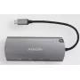Axagon HMC-6M2 USB 3.2 Gen 1 šakotuvas, 2x USB-A, HDMI, RJ-45, SATA M.2, PD 100W, USB-C laidas