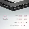 Axagon RSS-CD09 2.5 inch SSD/HDD krepšelis į DVD lizdą 9.5 mm LED ALU sąsajos kortelės/adapteris vidinis SATA