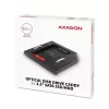 Axagon RSS-CD09 2.5 inch SSD/HDD krepšelis į DVD lizdą 9.5 mm LED ALU sąsajos kortelės/adapteris vidinis SATA