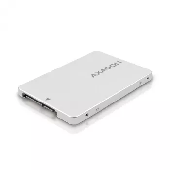 Axagon RSS-M2SD SATA - M.2 SATA SSD, vidinė 2,5 colio ALU dėžutė, sidabrinė