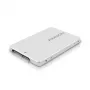 Axagon RSS-M2SD SATA - M.2 SATA SSD, vidinė 2,5 colio ALU dėžutė, sidabrinė