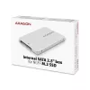Axagon RSS-M2SD SATA - M.2 SATA SSD, vidinė 2,5 colio ALU dėžutė, sidabrinė