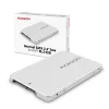 Axagon RSS-M2SD SATA - M.2 SATA SSD, vidinė 2,5 colio ALU dėžutė, sidabrinė
