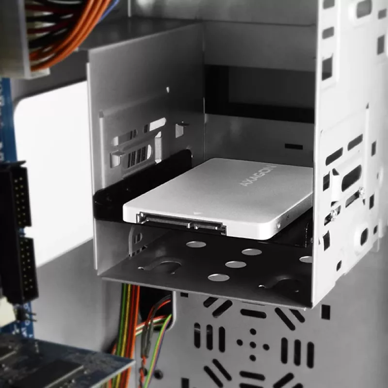 Axagon RSS-M2SD SATA - M.2 SATA SSD, vidinė 2,5 colio ALU dėžutė, sidabrinė
