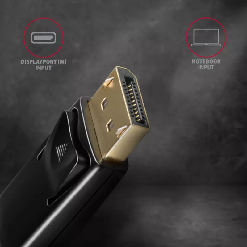 Axagon RVD-HI14C2 DisplayPort -> HDMI 1.4 laidas 1,8 m, 4K/30Hz