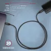 Axagon BUCM32-CM20AB SPEED+ USB-C USB 20Gbps/100W kabelis 2 m