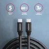 Axagon BUCM3-CM10AB SPEED USB-C <> USB-C 3.2 Gen 1 laidas 1 m