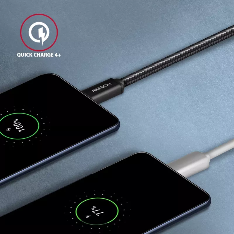 Axagon BUCM3-CM10AB SPEED USB-C <> USB-C 3.2 Gen 1 laidas 1 m