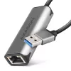 2.5 Gigabit Ethernet adapter AXAGON ADE-25R — USB Type-C, 10/100/1000/2500 Mbit, 5000 Mbit/s, aliuminis, pilka