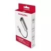 2.5 Gigabit Ethernet adapter AXAGON ADE-25R — USB Type-C, 10/100/1000/2500 Mbit, 5000 Mbit/s, aliuminis, pilka