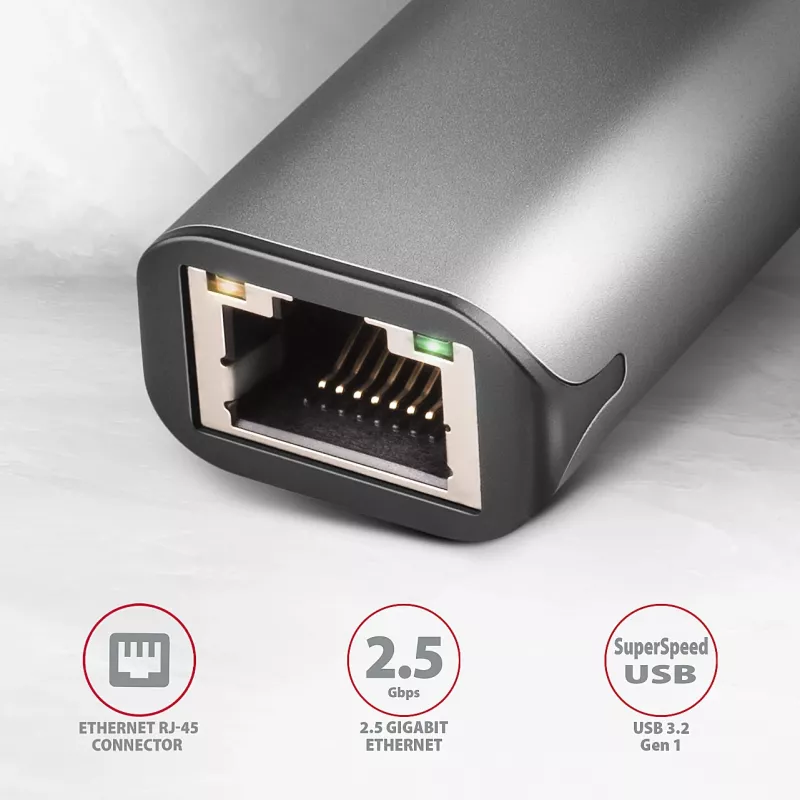 Axagon ADE-25RC SuperSpeed USB-C 2,5 gigabit eterneto adapteris