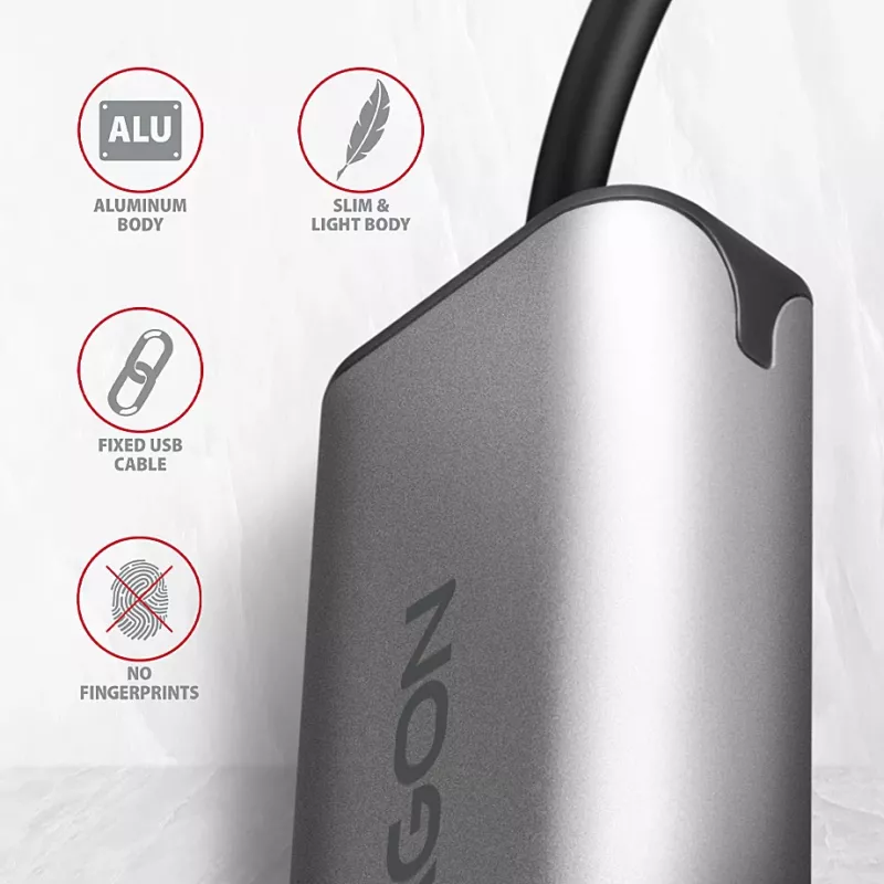 Axagon ADE-25RC SuperSpeed USB-C 2,5 gigabit eterneto adapteris