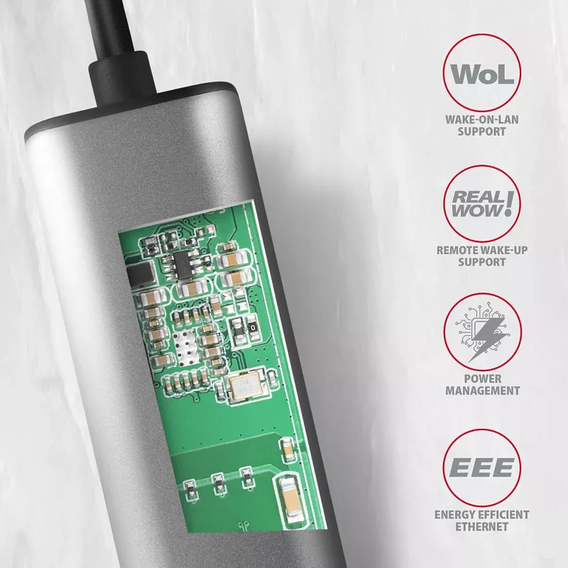 Axagon ADE-25RC SuperSpeed USB-C 2,5 gigabit eterneto adapteris