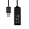„Axagon ADE-SR“ USB-A gigabito eterneto adapteris, laidinis, USB, Ethernet, 1000 Mbit/s, juodos spalvos
