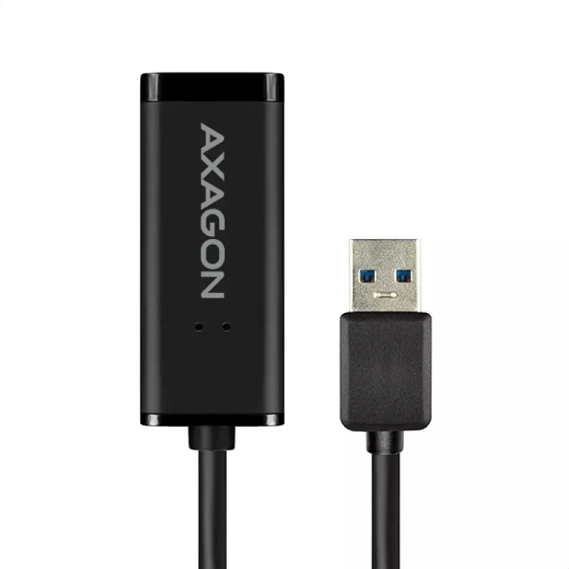 „Axagon ADE-SR“ USB-A gigabito eterneto adapteris, laidinis, USB, Ethernet, 1000 Mbit/s, juodos spalvos