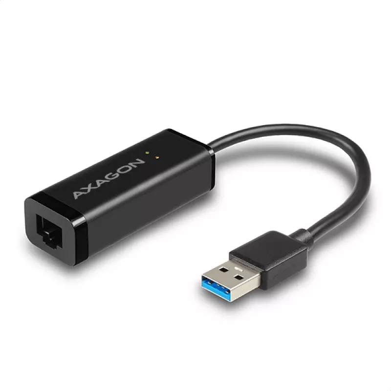 „Axagon ADE-SR“ USB-A gigabito eterneto adapteris, laidinis, USB, Ethernet, 1000 Mbit/s, juodos spalvos