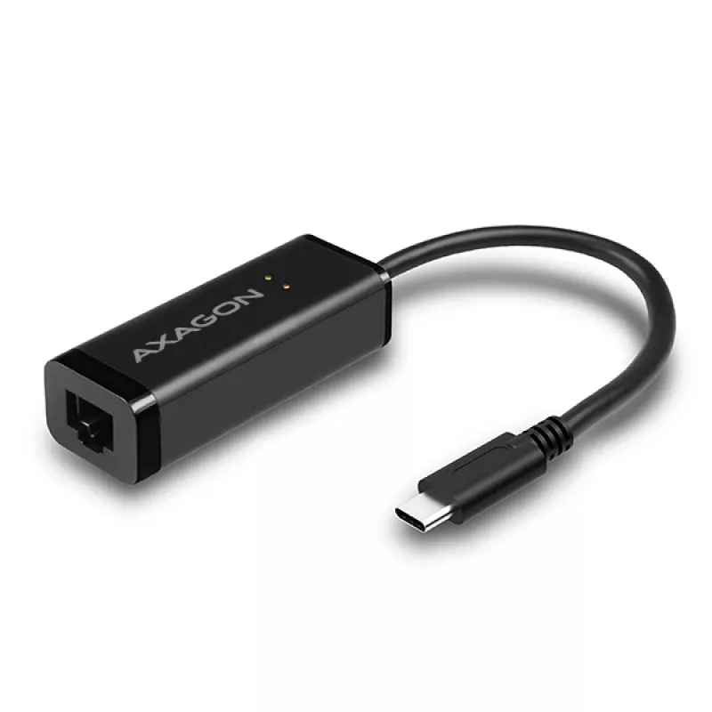 Axagon ADE-SRC USB-C gigabit eterneto adapteris, laidinis, USB Type-C, Ethernet, 1000 Mbit/s, juodas