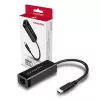Axagon ADE-SRC USB-C gigabit eterneto adapteris, laidinis, USB Type-C, Ethernet, 1000 Mbit/s, juodas