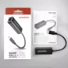 Axagon ADE-SRC USB-C gigabit eterneto adapteris, laidinis, USB Type-C, Ethernet, 1000 Mbit/s, juodas