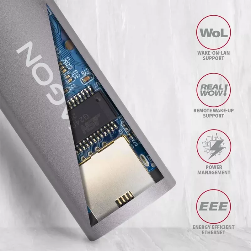Tinklo plokštė Axagon ADE-TRC Ethernet 5000 Mbit/s