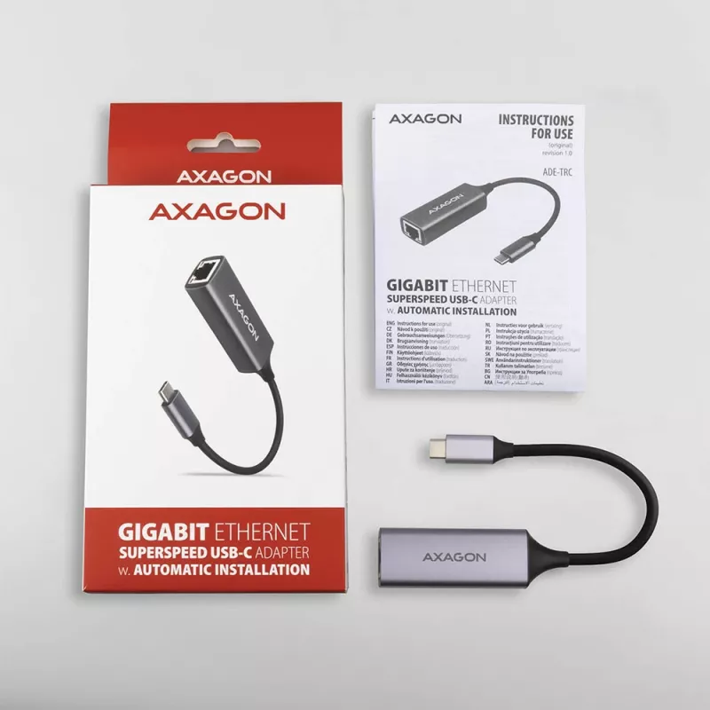 Tinklo plokštė Axagon ADE-TRC Ethernet 5000 Mbit/s