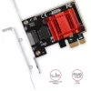 Vidinė tinklo plokštė AXAGON PCEE-GIX — PCI Express, Ethernet, 5000 Mbit/s, IEEE 802.3/802.3ab/802.3u