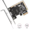 „Axagon PCEE-GRF PCIe – Gigabit Ethernet adapteris Realtek 8111F su SP ir LP“