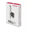 „Axagon PCEE-GRF PCIe – Gigabit Ethernet adapteris Realtek 8111F su SP ir LP“