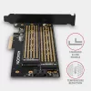 Axagon PCEM2-D PCIe x4 - M.2 NVMe M-rakto + SATA B-rakto lizdo adapteris su SP ir LP