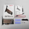 Axagon PCEM2-D PCIe x4 - M.2 NVMe M-rakto + SATA B-rakto lizdo adapteris su SP ir LP