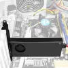 „Axagon PCEM2-DC“ PCIe x4 – M.2 NVMe M-rakto + SATA B-rakto lizdo adapteris su aušintuvu, SP ir LP