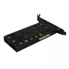 „Axagon PCEM2-DC“ PCIe x4 – M.2 NVMe M-rakto + SATA B-rakto lizdo adapteris su aušintuvu, SP ir LP