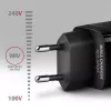 Axagon ACU-DPQ65 GaN sieninis įkroviklis 65W, 3x prievadas (USB-A + dvigubas USB-C), PD3.0/QC4+/PPS/Apple