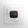 Axagon ACU-DPQ65 GaN sieninis įkroviklis 65W, 3x prievadas (USB-A + dvigubas USB-C), PD3.0/QC4+/PPS/Apple