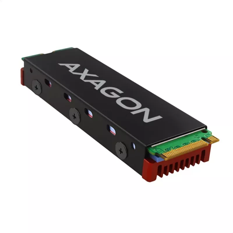 Axagon CRL-M2 Pasyvus aliuminio aušintuvas visiems M.2 SSD, 2280 dydis, 12 mm aukštis.