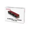 Axagon CRL-M2 Pasyvus aliuminio aušintuvas visiems M.2 SSD, 2280 dydis, 12 mm aukštis.