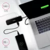 Axagon HMC-6GL USB 3.2 Gen 1 centrinė stotelė, 3x USB-A, HDMI 4k/30Hz, RJ-45, PD 100W, 20 cm USB-C laidas