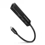 USB-C šakotuvas Axagon HMC-GL3A 3x USB-A Gbit-LAN juodas