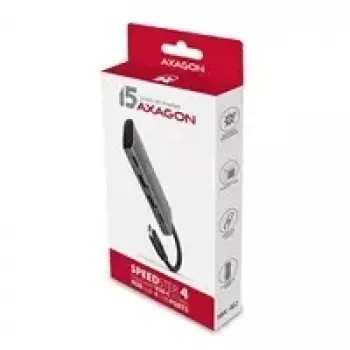 AXAGON HMC-4G2, USB-C 3.2 Gen 2 10 Gb/s šakotuvas, 2x USB-A + 2x USB-C prievadai, USB-C kabelis 13 cm