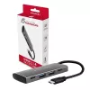 AXAGON HMC-4G2, USB-C 3.2 Gen 2 10 Gb/s šakotuvas, 2x USB-A + 2x USB-C prievadai, USB-C kabelis 13 cm