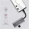 AXAGON HMC-4G2, USB-C 3.2 Gen 2 10 Gb/s šakotuvas, 2x USB-A + 2x USB-C prievadai, USB-C kabelis 13 cm